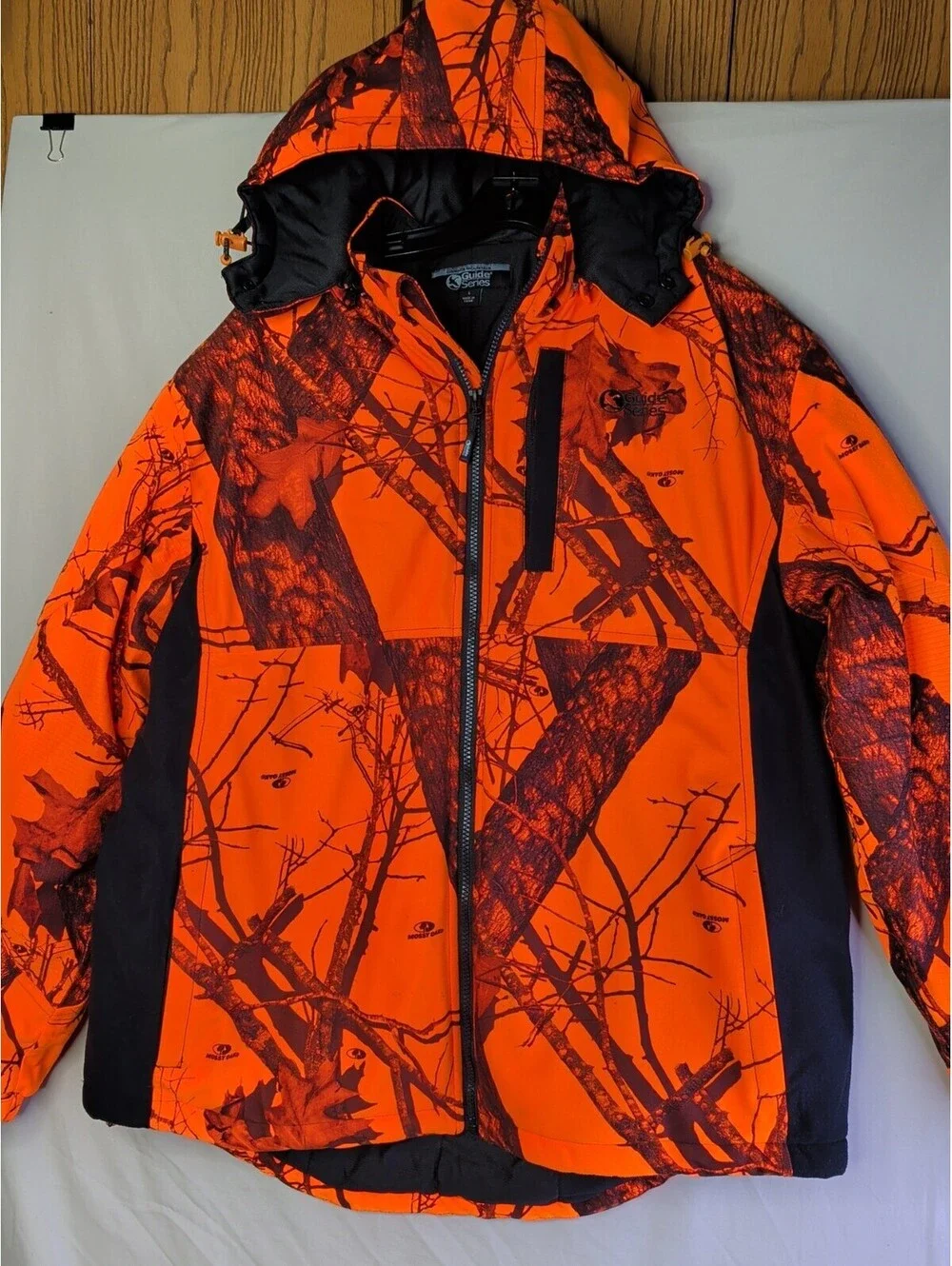 Gander Mountain Guide Series Orange and Brown Camouflage Hunting Jacket